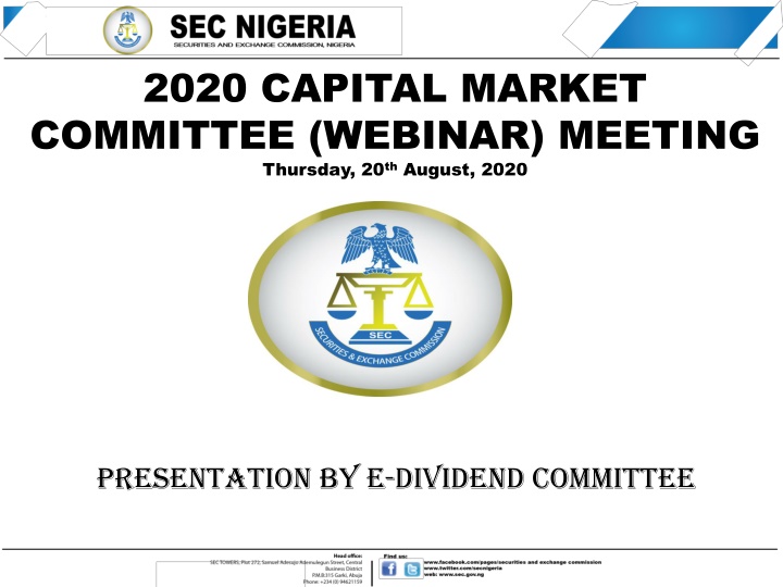 2020 capital market committee webinar meeting
