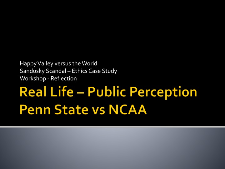 happy valley versus the world sandusky scandal