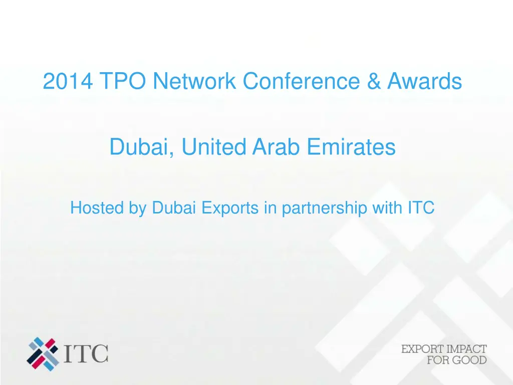 2014 tpo network conference awards