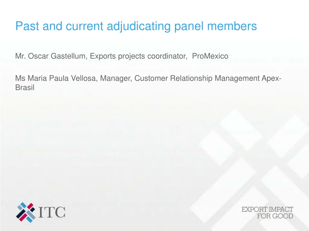 past and current adjudicating panel members