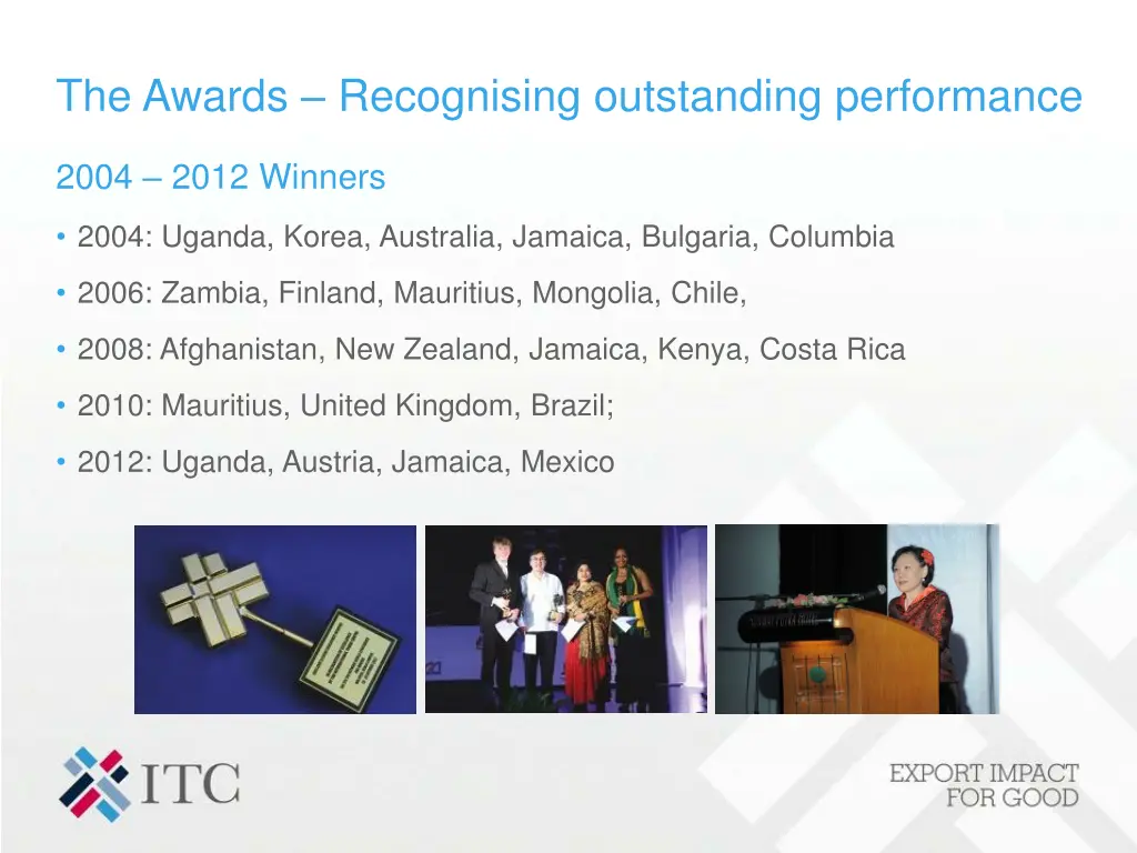 the awards recognising outstanding performance