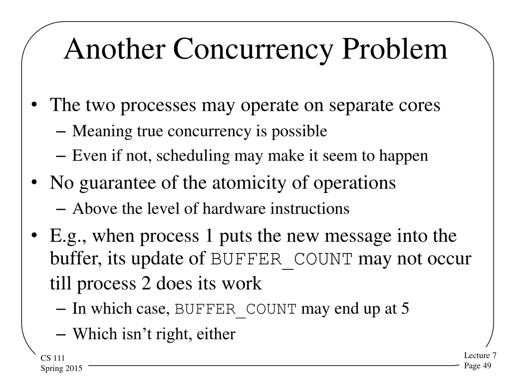 another concurrency problem