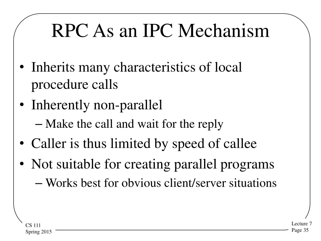 rpc as an ipc mechanism