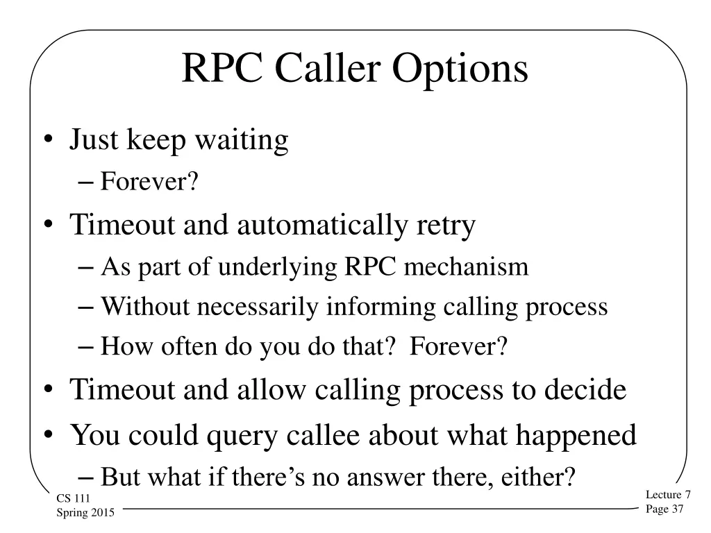 rpc caller options