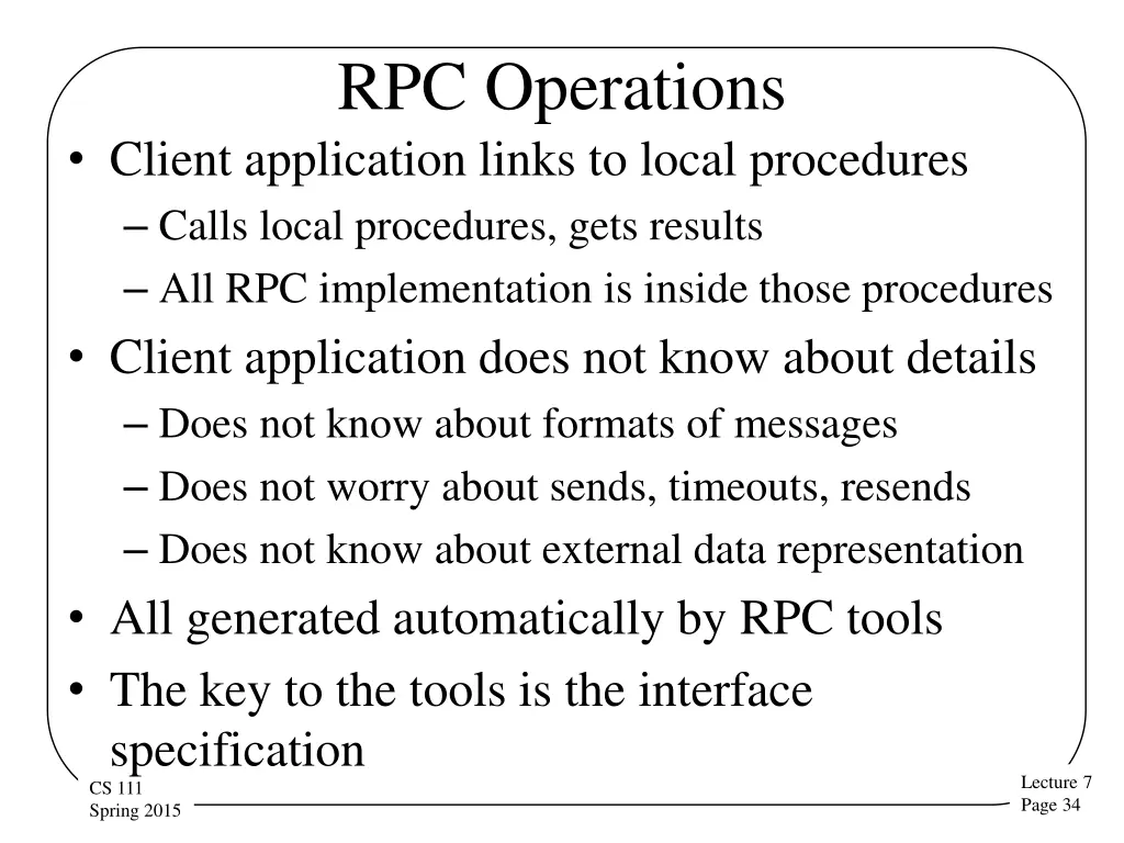 rpc operations