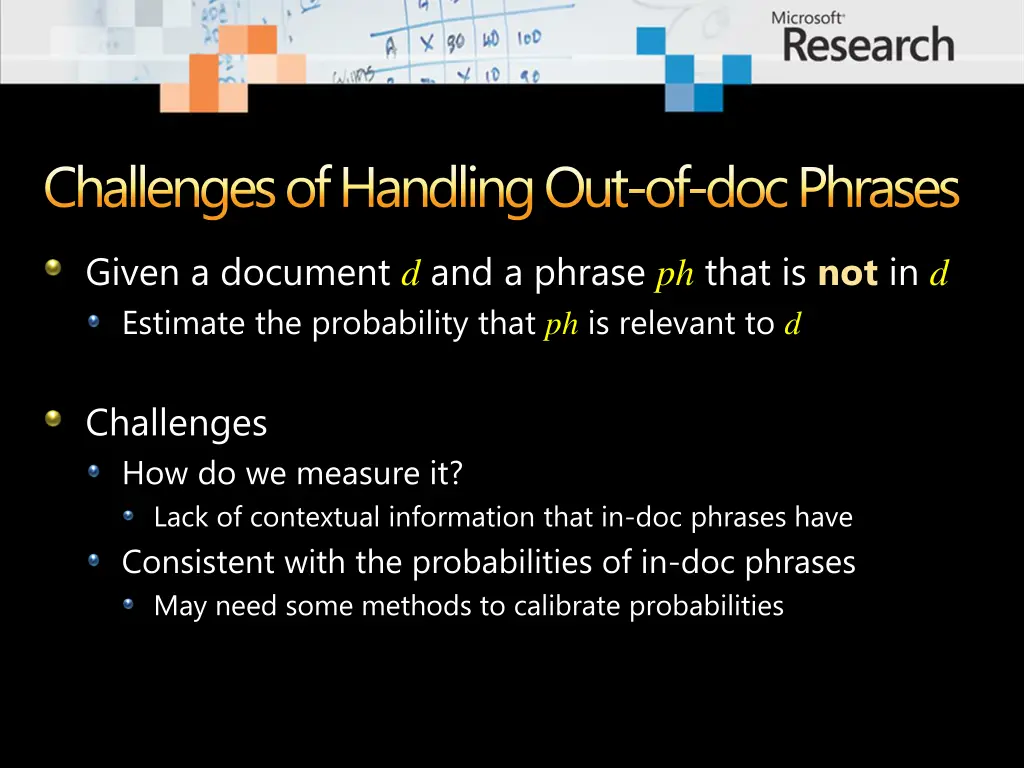 challenges of handlingout of doc phrases 1