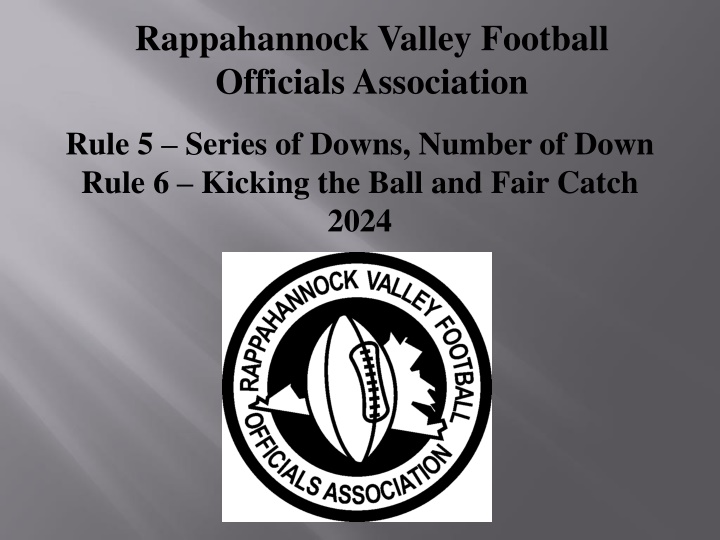 rappahannock valley football officials association