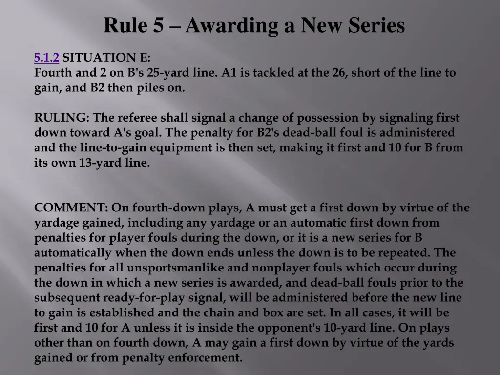 rule 5 awarding a new series 3