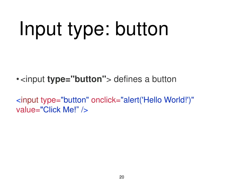 input type button