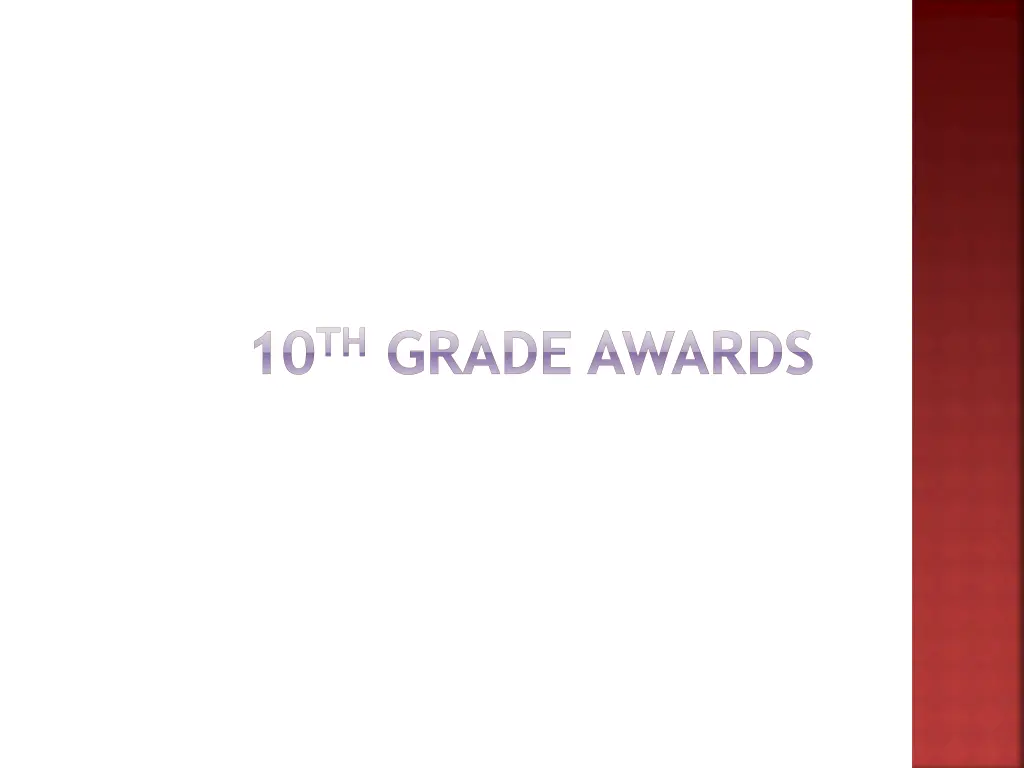 10 th grade awards