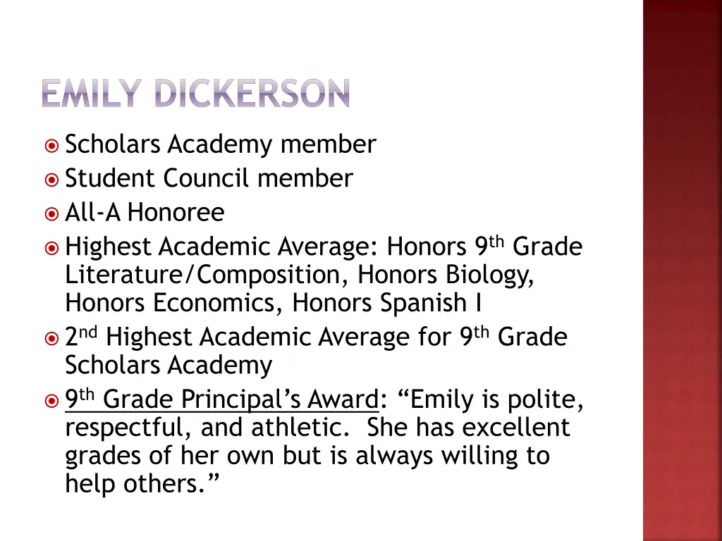 emily dickerson