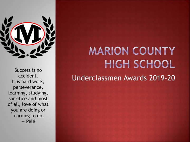 marion county high school underclassmen awards