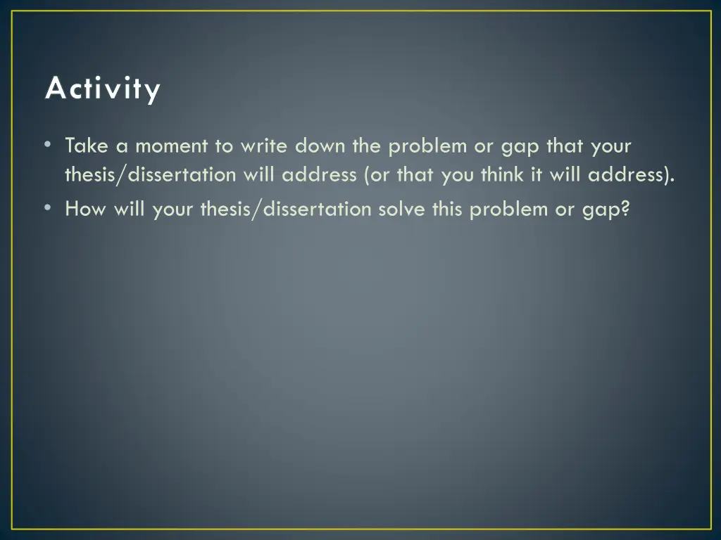 activity