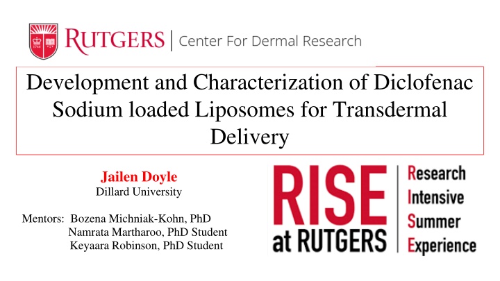 development and characterization of diclofenac