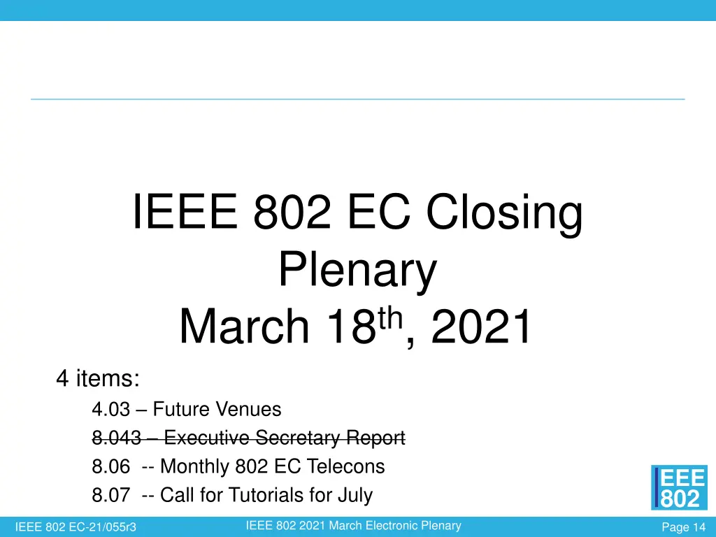 ieee 802 ec closing plenary march 18 th 2021