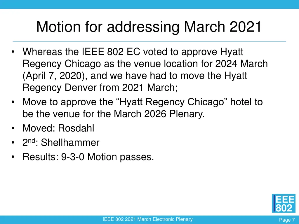 motion for addressing march 2021