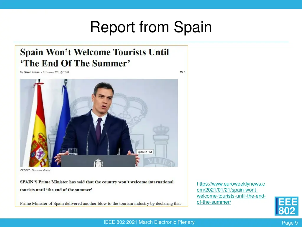 report from spain