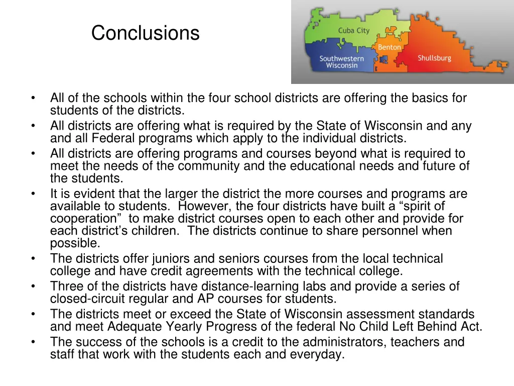 conclusions 1