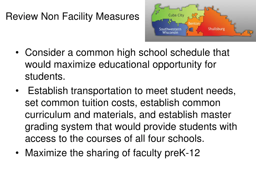 review non facility measures