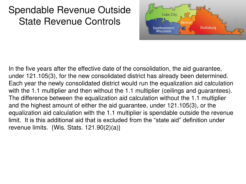 spendable revenue outside state revenue controls