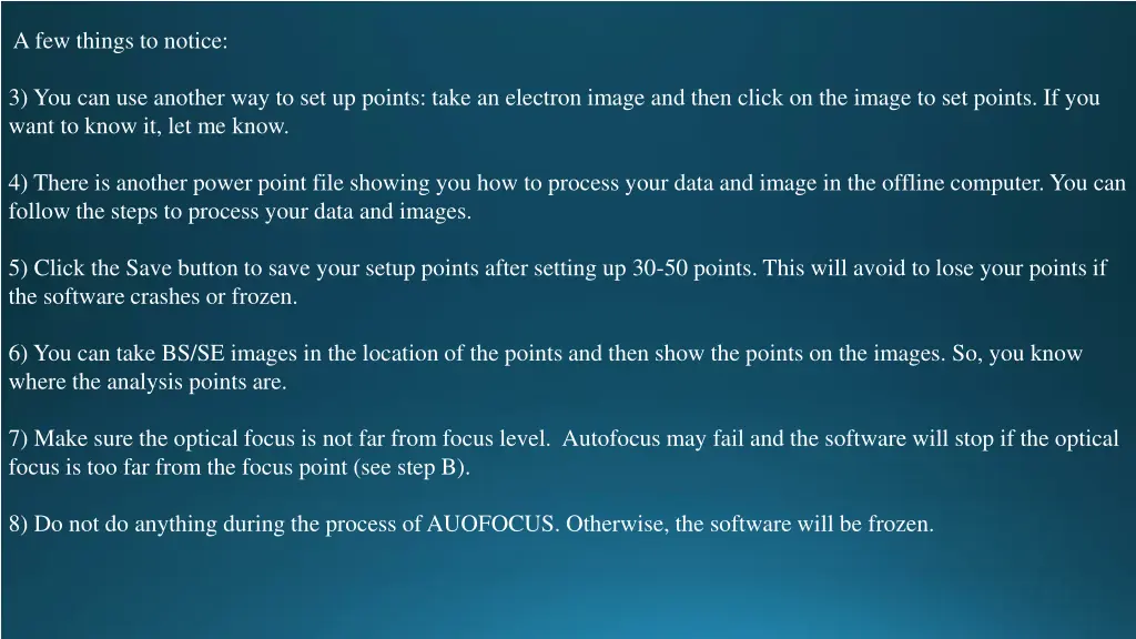 a few things to notice 2