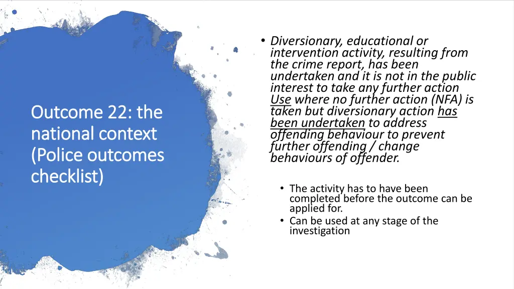 diversionary educational or intervention activity