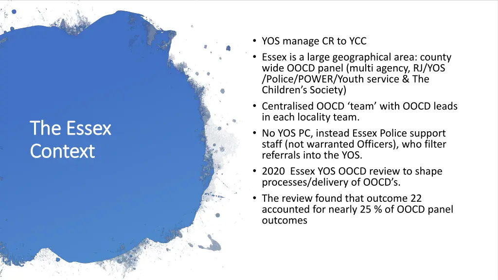 yos manage cr to ycc essex is a large