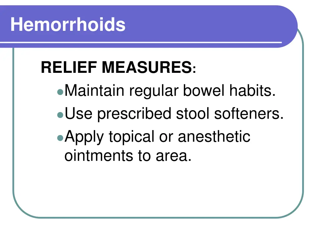 hemorrhoids
