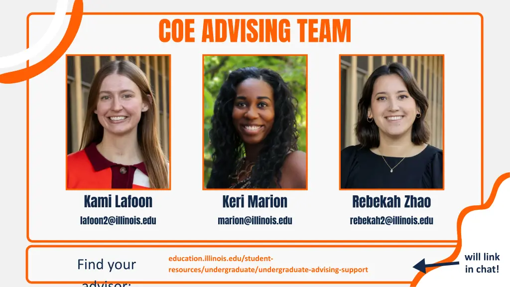 coe advising team