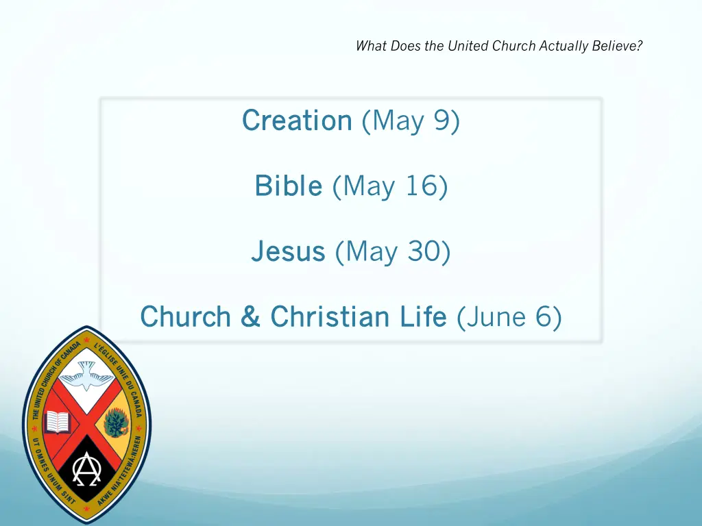 what does the united church actually believe 4