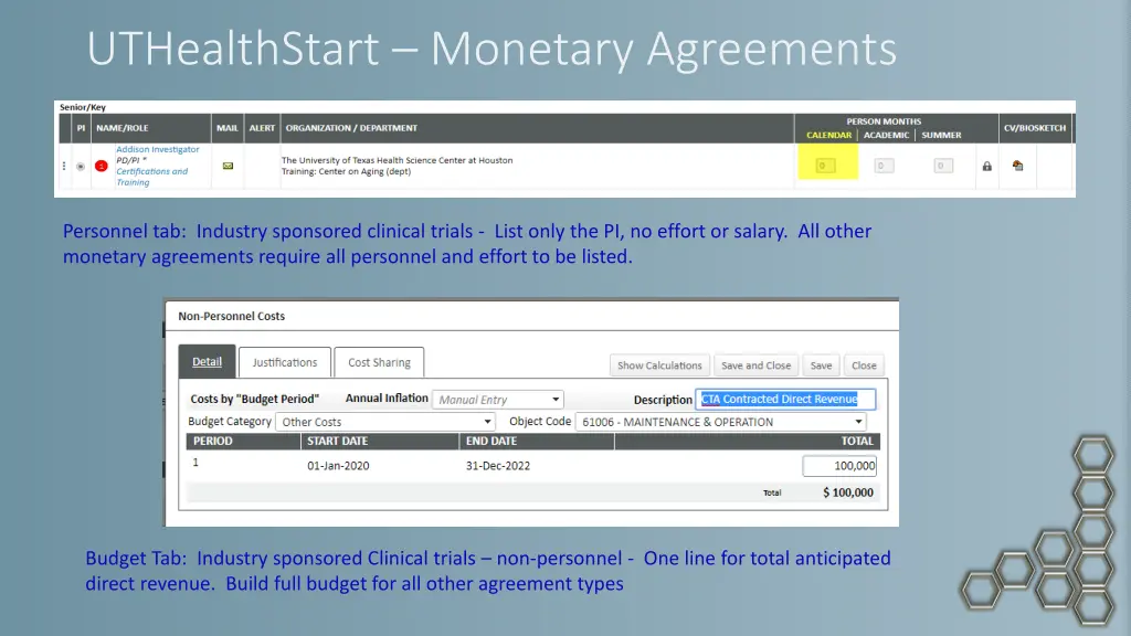 uthealthstart monetary agreements 3