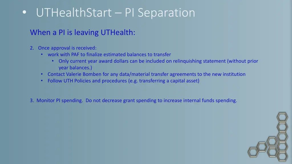 uthealthstart pi separation 1