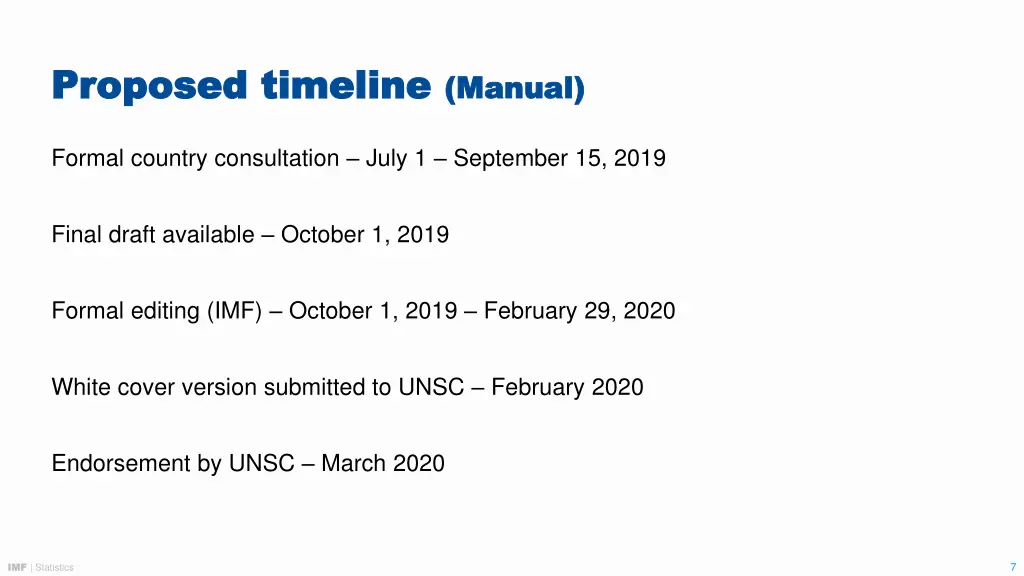 proposed timeline proposed timeline manual