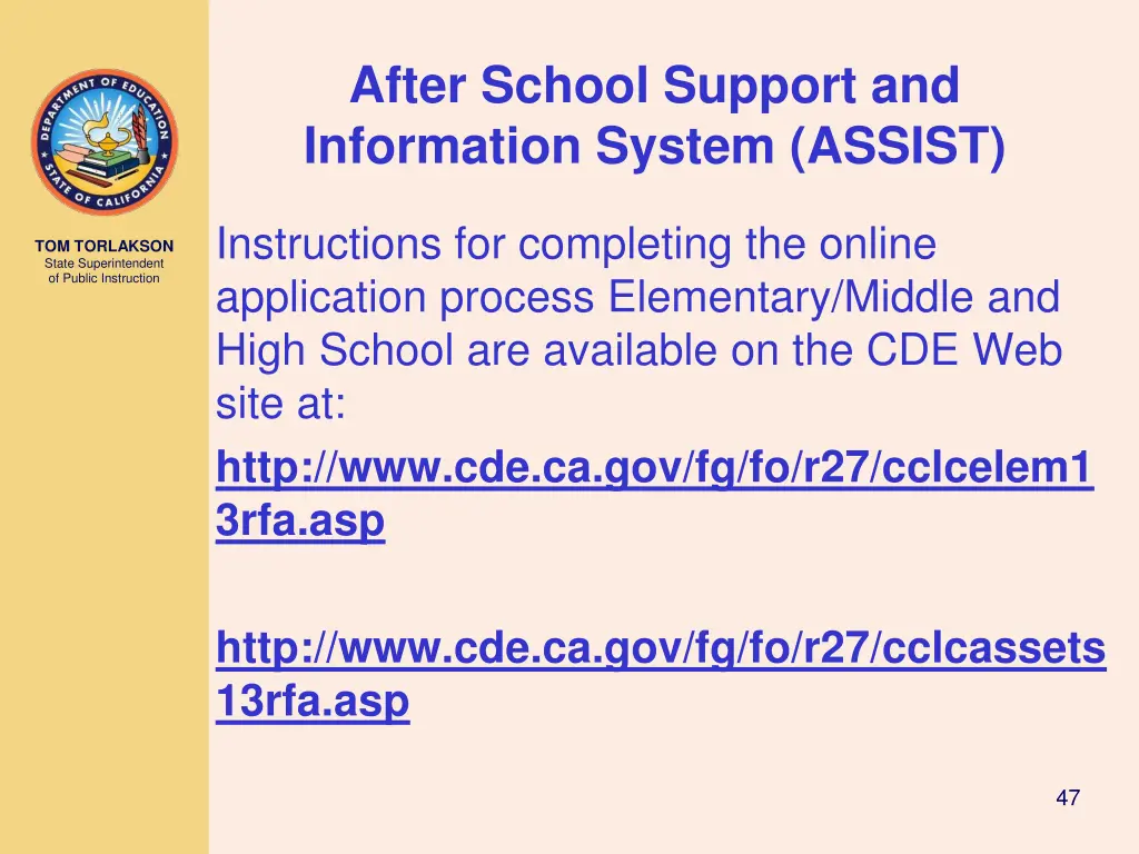 after school support and information system assist