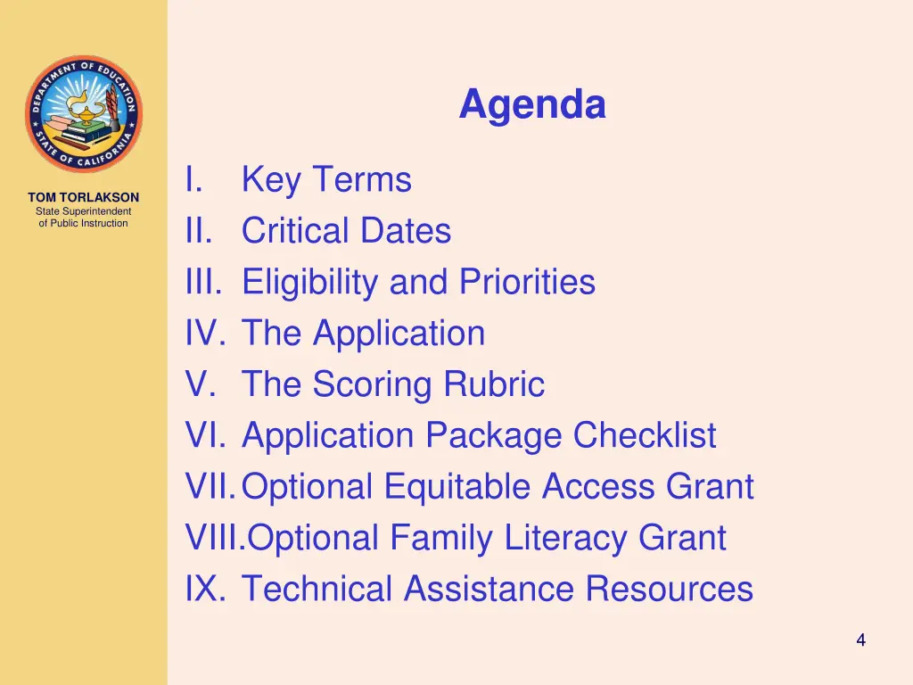 agenda