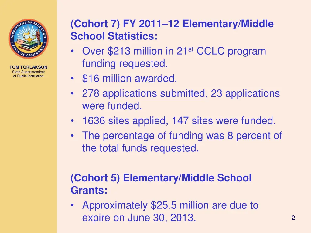 cohort 7 fy 2011 12 elementary middle school