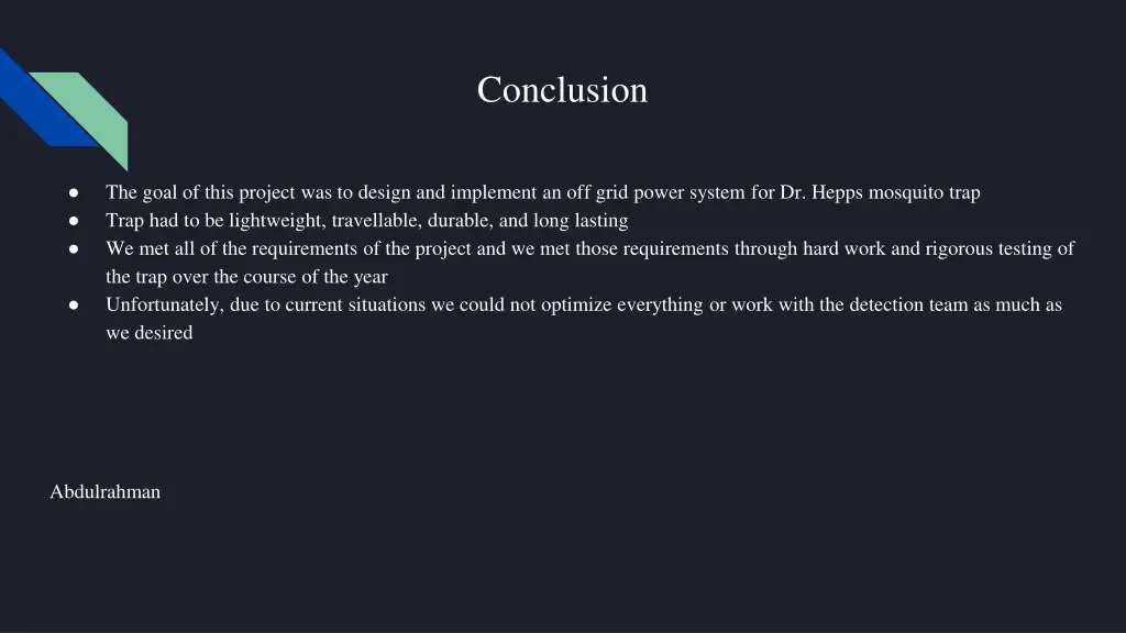 conclusion