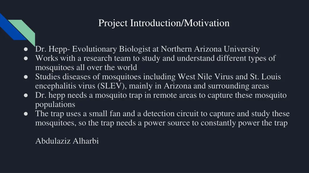 project introduction motivation