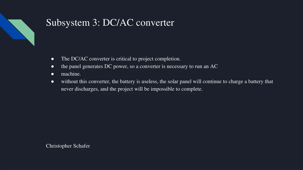 subsystem 3 dc ac converter