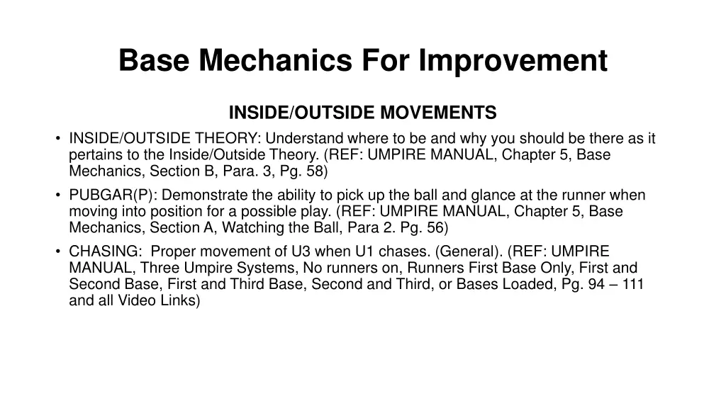 base mechanics for improvement 2
