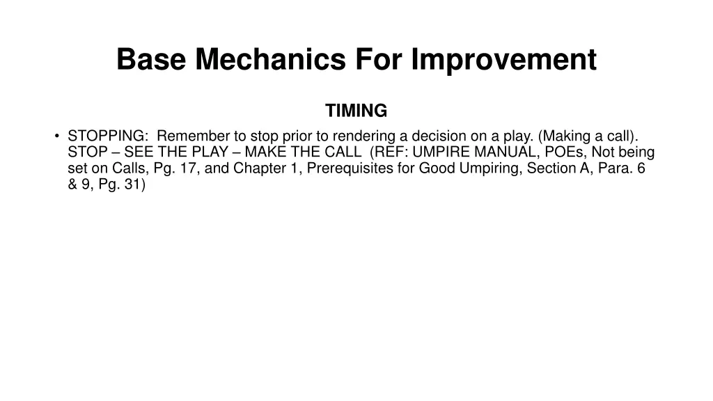 base mechanics for improvement 3