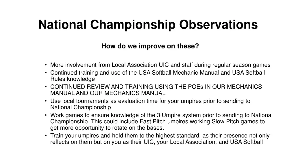 national championship observations