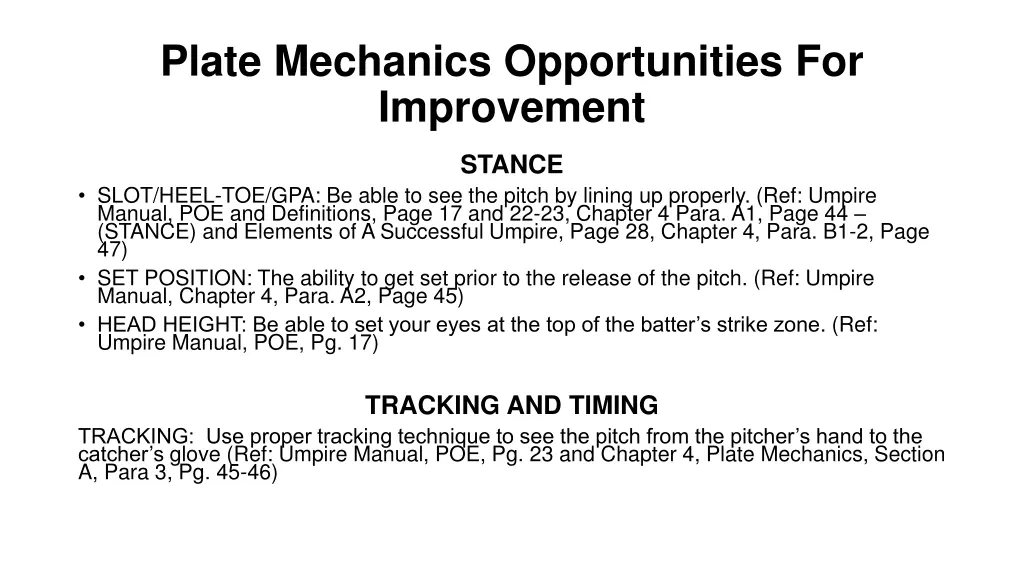 plate mechanics opportunities for improvement