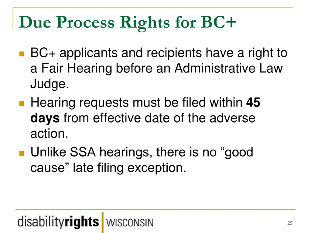 due process rights for bc