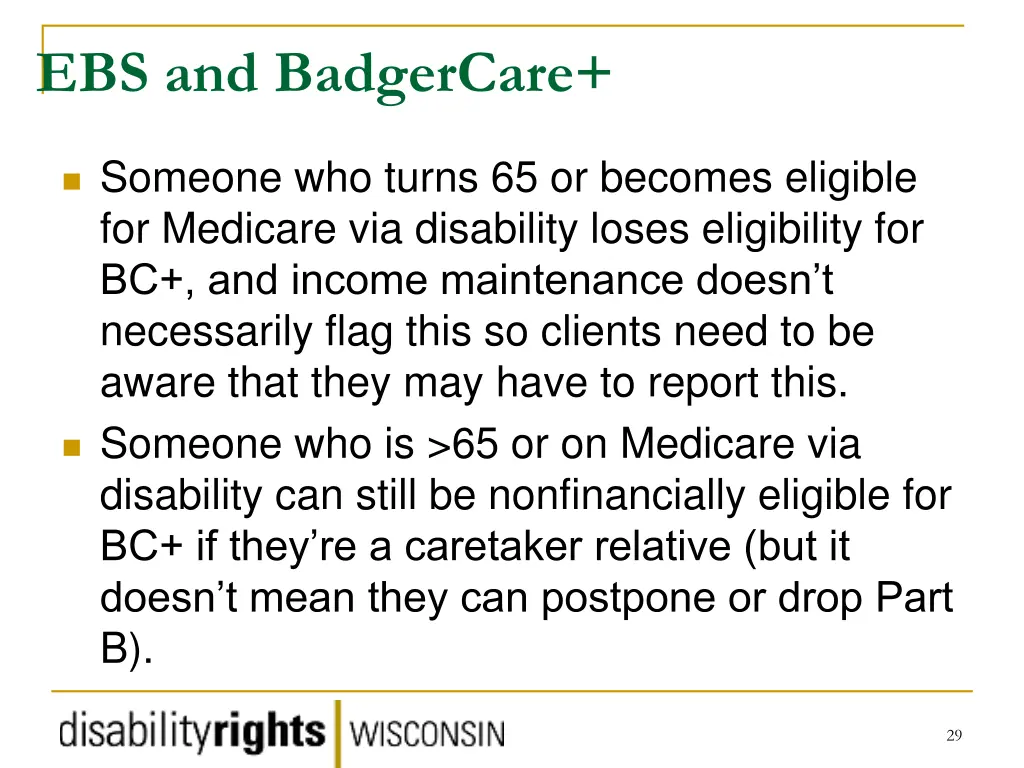 ebs and badgercare
