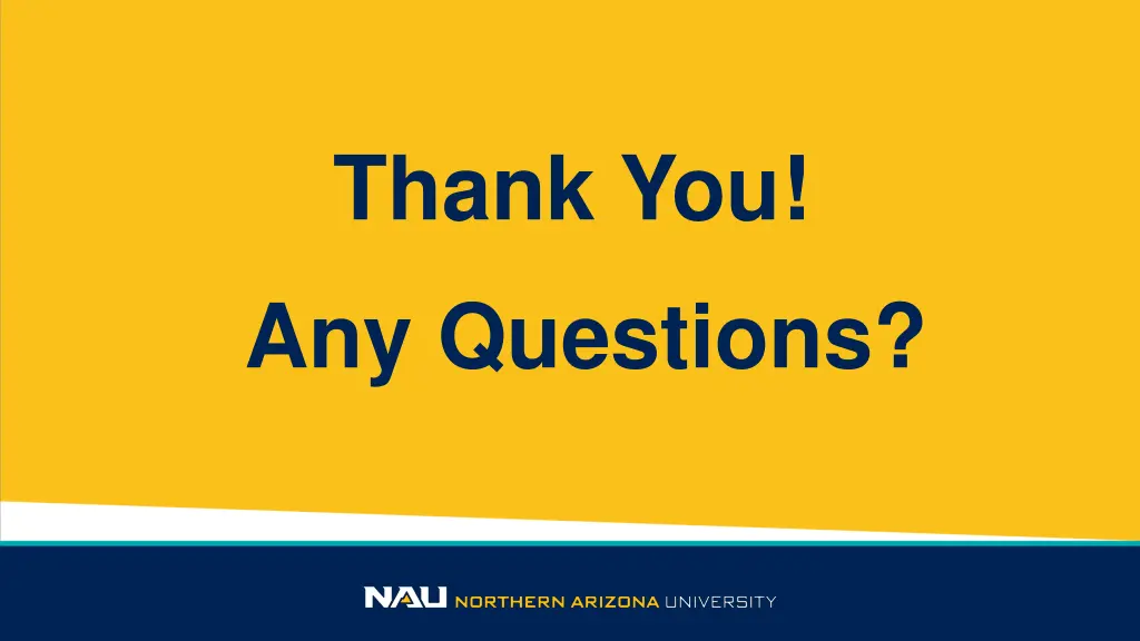 thank you any questions