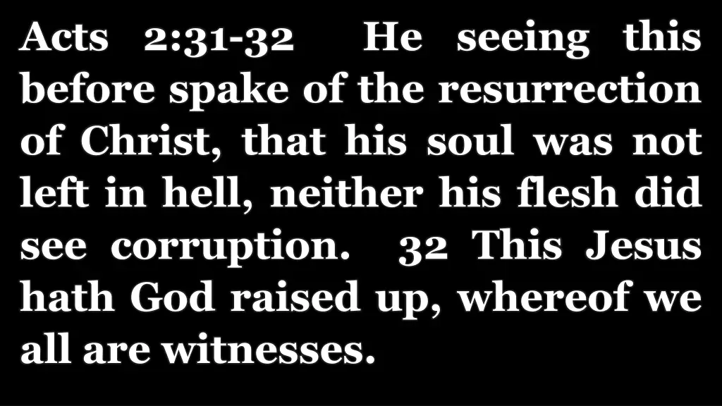 acts 2 31 32 he seeing this before spake
