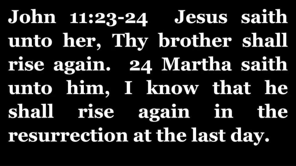 john 11 23 24 jesus saith unto her thy brother