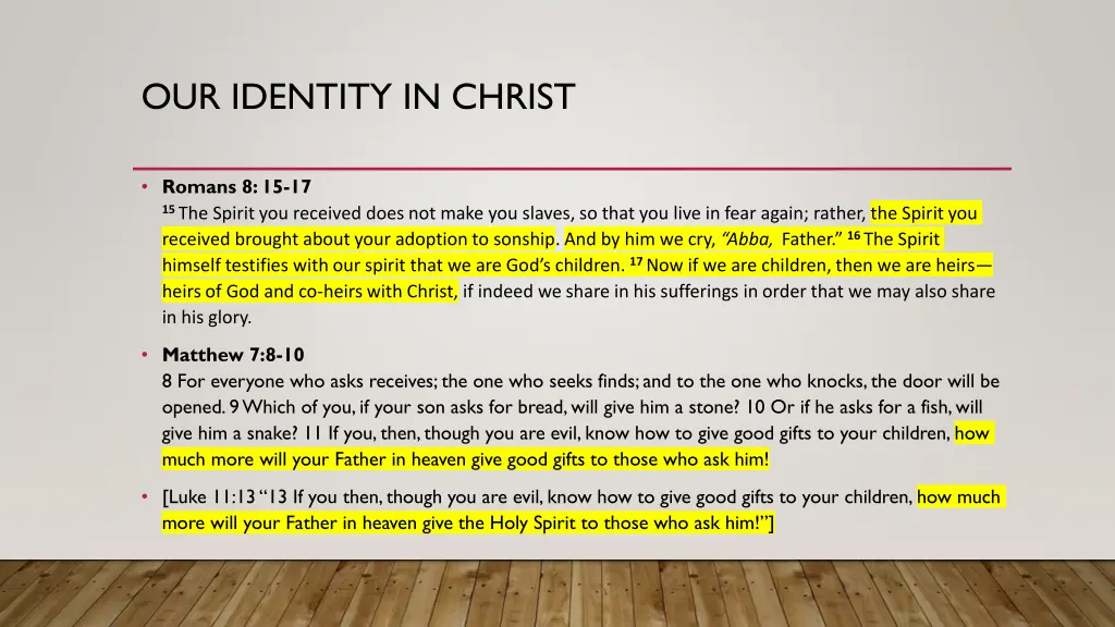our identity in christ 1