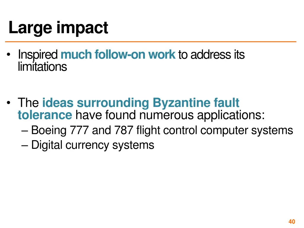large impact
